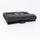 Salvatore Ferragamo Gancini Compact Wallet Nylon Leather Black Auth BA11154V-5