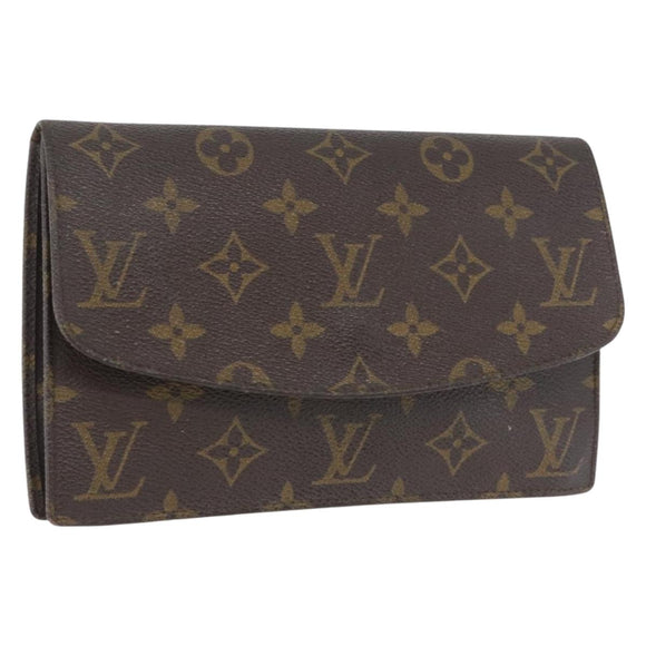 LOUIS VUITTON Monogram Pochette Rabat 20 Clutch Bag M51935 LV Auth BA11156