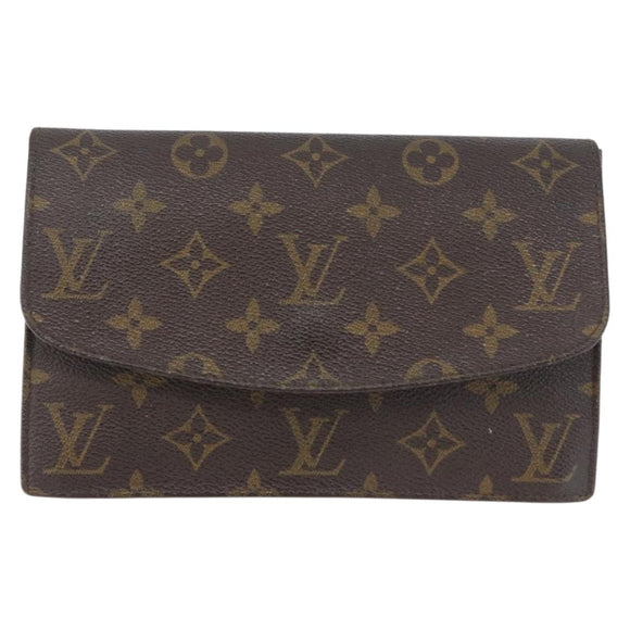 LOUIS VUITTON Monogram Pochette Rabat 20 Clutch Bag M51935 LV Auth BA11156