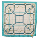 CARTIER Scarf Silk Light Blue Auth BA11162V-1