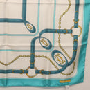 CARTIER Scarf Silk Light Blue Auth BA11162V-11