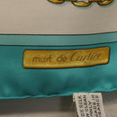 CARTIER Scarf Silk Light Blue Auth BA11162V-13