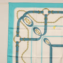 CARTIER Scarf Silk Light Blue Auth BA11162V-2