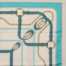 CARTIER Scarf Silk Light Blue Auth BA11162V-5