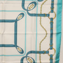 CARTIER Scarf Silk Light Blue Auth BA11162V-8