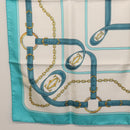 CARTIER Scarf Silk Light Blue Auth BA11162V-9