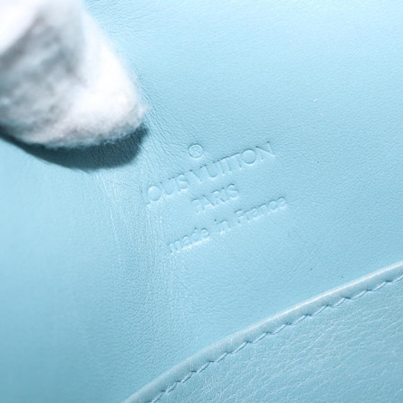 LOUIS VUITTON Monogram Vernis Thompson Street Bag Baby Blue M91009 Auth BA11169
