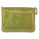 LOUIS VUITTON Monogram Vernis Thompson Street Bag Baby Blue M91009 Auth BA11169-2