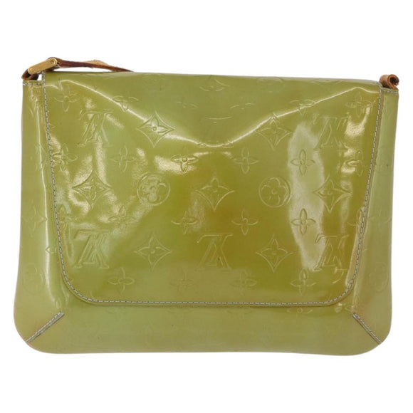 LOUIS VUITTON Monogram Vernis Thompson Street Bag Baby Blue M91009 Auth BA11169