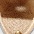 LOEWE Hand Bag Straw Leather 2way Beige Black Auth BA1116SM-10