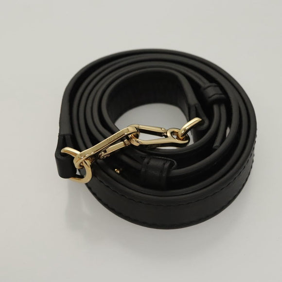 LOEWE Hand Bag Straw Leather 2way Beige Black Auth BA1116SM