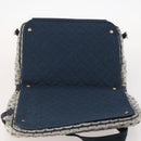 LOUIS VUITTON Monogram Mini Sac Maman Shoulder Bag Blue M42350 LV Auth BA11171-18