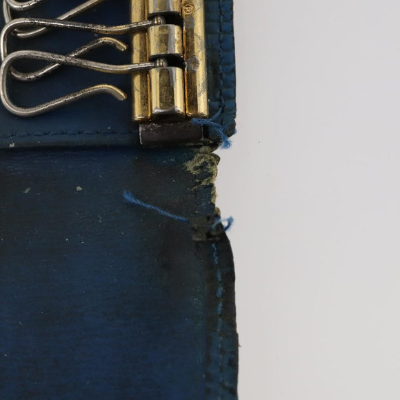 LOUIS VUITTON Epi Monogram Key Case Wallet 5 Set Blue LV Auth BA11175