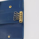 LOUIS VUITTON Epi Monogram Key Case Wallet 5 Set Blue LV Auth BA11175-6