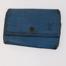 LOUIS VUITTON Epi Monogram Key Case Wallet 5 Set Blue LV Auth BA11175-7