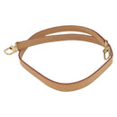 LOUIS VUITTON Shoulder Strap Leather 39.4"" Beige LV Auth BA11177-2
