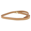LOUIS VUITTON Shoulder Strap Leather 39.4"" Beige LV Auth BA11177-4