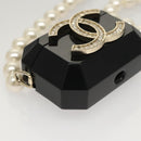 CHANEL Airpods case Shoulder plastic Black CC Auth BA1117AM-9