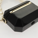 CHANEL Airpods case Shoulder plastic Black CC Auth BA1117AM-15