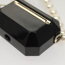 CHANEL Airpods case Shoulder plastic Black CC Auth BA1117AM-16