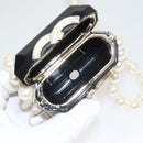 CHANEL Airpods case Shoulder plastic Black CC Auth BA1117SM-11