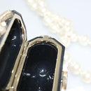 CHANEL Airpods case Shoulder plastic Black CC Auth BA1117AM-19