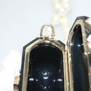 CHANEL Airpods case Shoulder plastic Black CC Auth BA1117AM-20