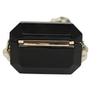 CHANEL Airpods case Shoulder plastic Black CC Auth BA1117SM-2