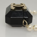 CHANEL Airpods case Shoulder plastic Black CC Auth BA1117SM-3