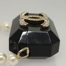 CHANEL Airpods case Shoulder plastic Black CC Auth BA1117AM-4