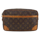 LOUIS VUITTON Monogram Compiegne 28 Clutch Bag M51845 LV Auth BA11183-13