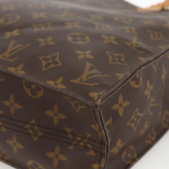 LOUIS VUITTON Monogram Sac Plat Handtas M51140 LV Auth BA11195