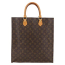 LOUIS VUITTON Monogram Sac Plat Handtas M51140 LV Auth BA11195-13