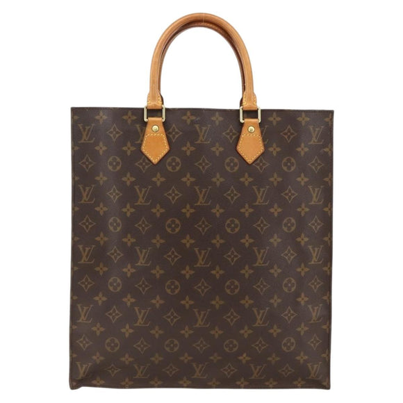 LOUIS VUITTON Monogram Sac Plat Handtas M51140 LV Auth BA11195