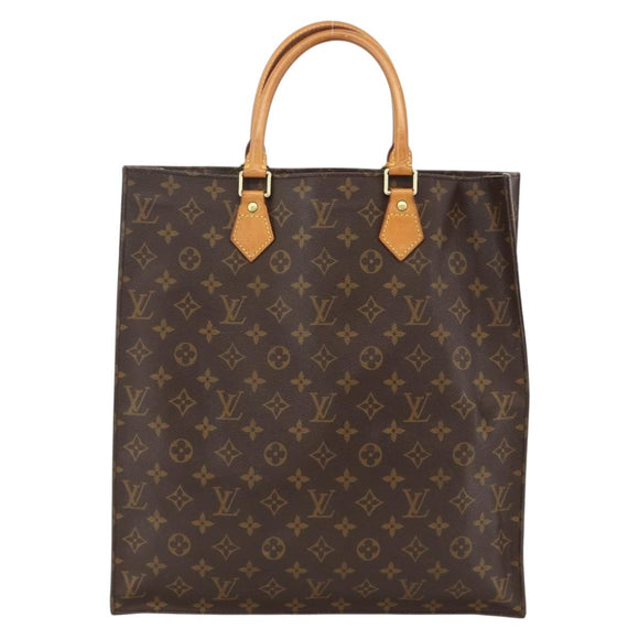LOUIS VUITTON Monogram Sac Plat Handtas M51140 LV Auth BA11195