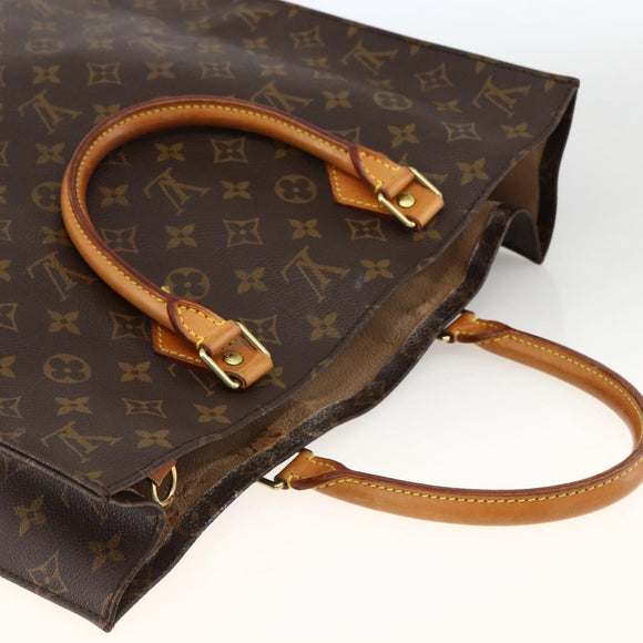 LOUIS VUITTON Monogram Sac Plat Handtas M51140 LV Auth BA11195