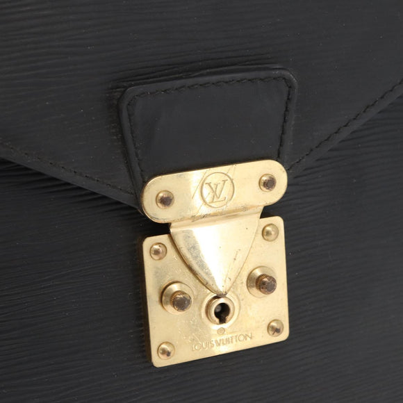 LOUIS VUITTON Epi Serviette Conseiller Aktenkoffer Schwarz M54422 LV Auth BA11197