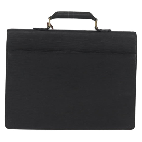 LOUIS VUITTON Epi Serviette Conseiller Aktenkoffer Schwarz M54422 LV Auth BA11197