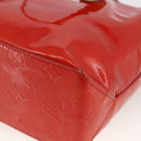 LOUIS VUITTON Monogram Vernis Reade PM Hand Bag Red Rouge M91088 LV Auth BA11201-15