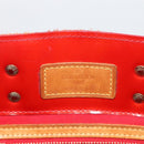 LOUIS VUITTON Monogram Vernis Reade PM Hand Bag Red Rouge M91088 LV Auth BA11201-10