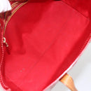 LOUIS VUITTON Monogram Vernis Reade PM Hand Bag Red Rouge M91088 LV Auth BA11201-11