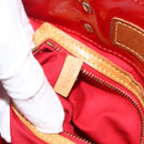 LOUIS VUITTON Monogram Vernis Reade PM Hand Bag Red Rouge M91088 LV Auth BA11201-12