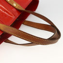 LOUIS VUITTON Monogram Vernis Reade PM Hand Bag Red Rouge M91088 LV Auth BA11201-7