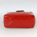 LOUIS VUITTON Monogram Vernis Reade PM Hand Bag Red Rouge M91088 LV Auth BA11201-5