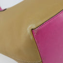 LOEWE Tote Bag Leather Beige Gold Auth BA11205-14