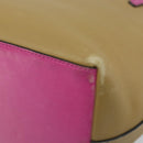 LOEWE Tote Bag Leather Beige Gold Auth BA11205-15