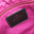 LOEWE Tote Bag Leather Beige Gold Auth BA11205-18