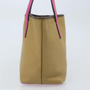 LOEWE Tote Bag Leather Beige Gold Auth BA11205-3