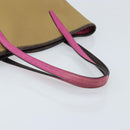 LOEWE Tote Bag Leather Beige Gold Auth BA11205-7