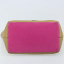 LOEWE Tote Bag Leather Beige Gold Auth BA11205-5